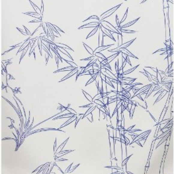 SHANGHAI TANG Loungewear Luxe Shirt with Porcelain Bamboo Print SIZE L - Picture 2 of 5